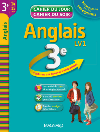 Cahier du Jour / Cahier du Soir - Anglais 3e - XXX - MAGNARD