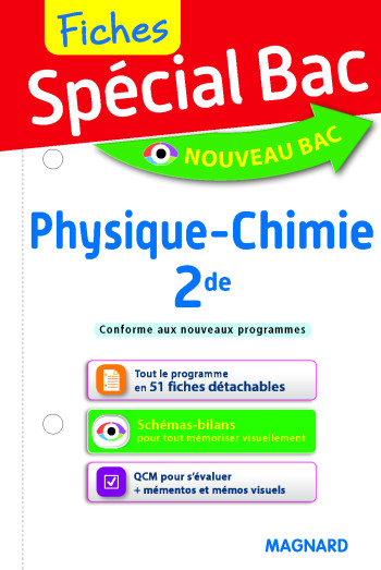 Spécial Bac Fiches Physique-Chimie 2de - Christian Mariaud - MAGNARD