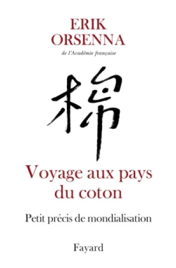 Voyage aux pays du coton - Erik Orsenna - FAYARD