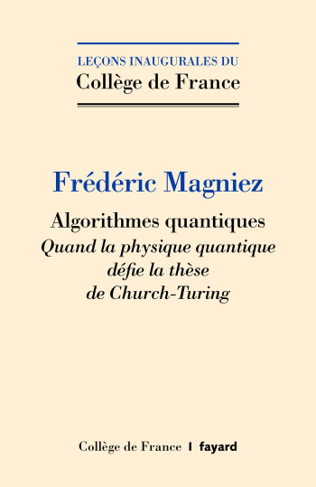 Algorithmes quantiques - Frédéric Magniez - FAYARD