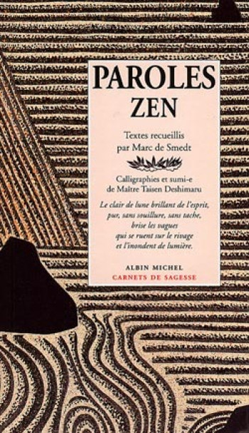 Paroles Zen - Taisen Deshimaru - ALBIN MICHEL