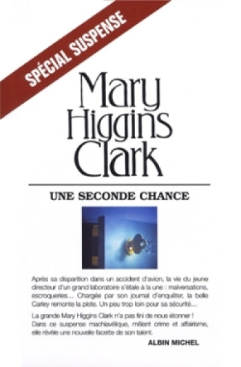 Une seconde chance - Mary Higgins Clark - ALBIN MICHEL