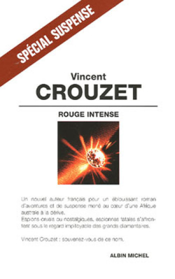 Rouge intense - Vincent Crouzet - ALBIN MICHEL