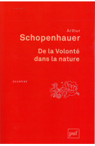 De la volonte dans la nature (3e edition)