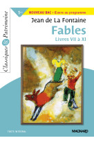 Fables livres vii a xi - classiques et patrimoine