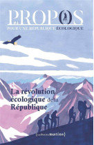 Propos - n° 4 la revolution de la republique ecologique
