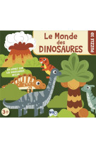 Coffret puzzle 3d : le monde des dinosaures