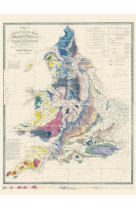 Carte geographique nostalgique : carte geologique de l'angleterre et du pays de galles