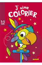 J'aime colorier : perroquet  -  3/5 ans