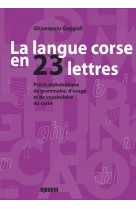 La langue corse en 23 lettres