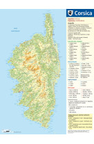 Carte de la corse #034;corsica#034;