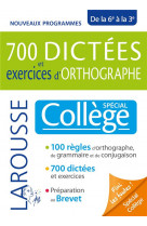 700 dictees et exercices d'orthographe, special college