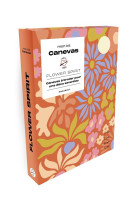 Mon kit canevas : flower spirit  -  canevas a broder pour une deco seventies