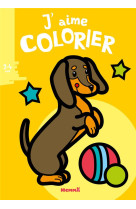 J'aime colorier : chien  -  2/4 ans