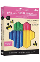 Pate a modeler cire d'abeille :  4 couleurs acidulees