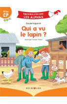 Apprendre a lire avec les alphas : qui a vu le lapin ?