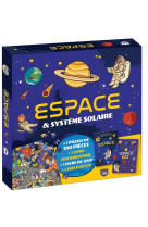 Coffret puzzle documentaire : espace et systeme solaire