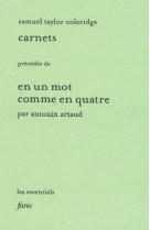 Carnets : en un mot comme en quatre