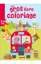 Mon gros livre de coloriage (bus animaux)