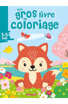 Mon gros livre de coloriage : renard printemps