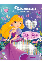 Coup de coeur creations - mon coloriage precieux - princesses - avec strass