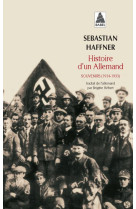 Histoire d'un allemand - souvenirs (1914-1933)