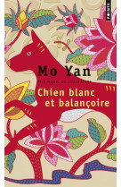 Chien blanc et balancoire