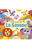 Mon livre sonore a volets - la savane