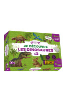 Je decouvre les dinosaures - coffret avec lampe et kit excavation