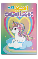 Licorne 2 - mes maxi coloriages de 3 a 5 ans