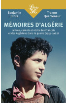 Memoires d'algerie - lettres, carnets et recits des francais et des algeriens - 1954-1962