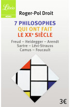 7 philosophes qui ont fait le xx siecle