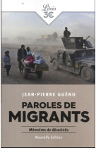 Paroles de migrants : memoires de deracines