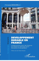 Developpement durable en france : enseignements a partir des schemas de coherence territoriale (scot) grenoblois et montpellierain