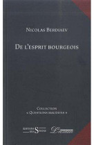 De l'esprit bourgeois