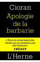 Apologie de la barbarie