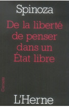 De la liberte de penser dans un etat libre