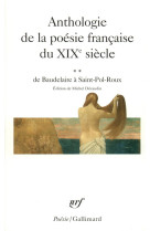 Anthologie de la poesie francaise du xix siecle - vol02 - de baudelaire a saint-pol-roux