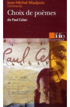 Choix de poemes de paul celan (essai et dossier)