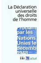 La declaration universelle des droits de l'homme