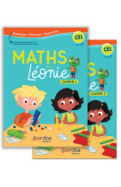 Les maths avec leonie ce1 2020 cahiers de l'eleve 1 et 2 sous film