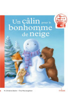 Un câlin pour le bonhomme de neige