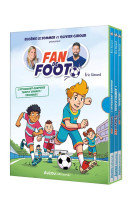 Coffret bibliotheque 1 - fan de foot - tomes 1 a 3