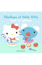 Penelope et hello kitty font un gateau