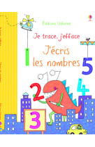 Je trace, j'efface - j'ecris les nombres