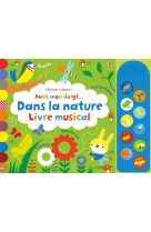 Avec mon doigt... : dans la nature  -  livre musical