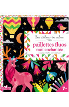 Paillettes fluo nuit enchantée - boîte avec accessoires