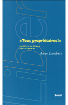 #034;#034;#034;tous proprietaires!#034;#034;#034; - l'envers du decor pavillonnaire