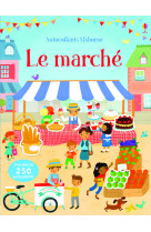 Le marché - premiers autocollants