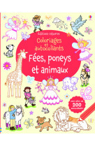 Fees, poneys et animaux - coloriages et autocollants